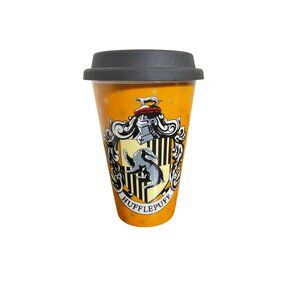 Pottery Barn Harry Potter Hufflepuff Travel Mug With Silicone Lid 10-12oz